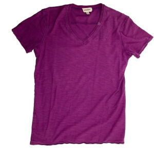 DIESEL Magenta T-shirt with  Side Neck Pocket size Small